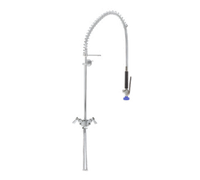 Fisher Deck-Mount Single-Deck Dual Control Valve Pre-Rinse Assembly with 21-Inch Riser and 36-Inch Hose