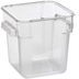 Thumbnail image #1 for Omcan 12 Quart Square Clear Polycarbonate Food Storage Container