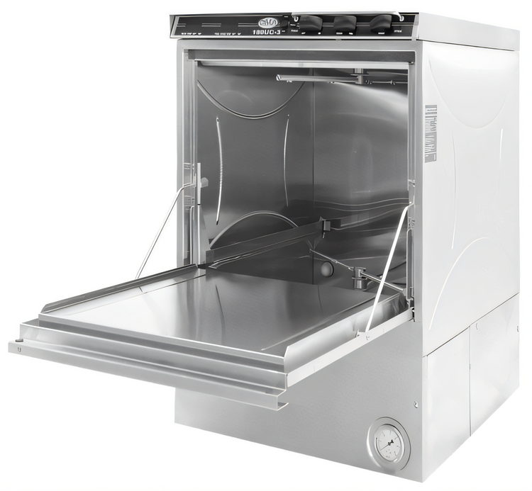 Product image #1 for CMA Dishmachines 180UC High-Temperature Sanitizing Undercounter Dishwasher with Booster Heater and Detergent/Rinse Pumps