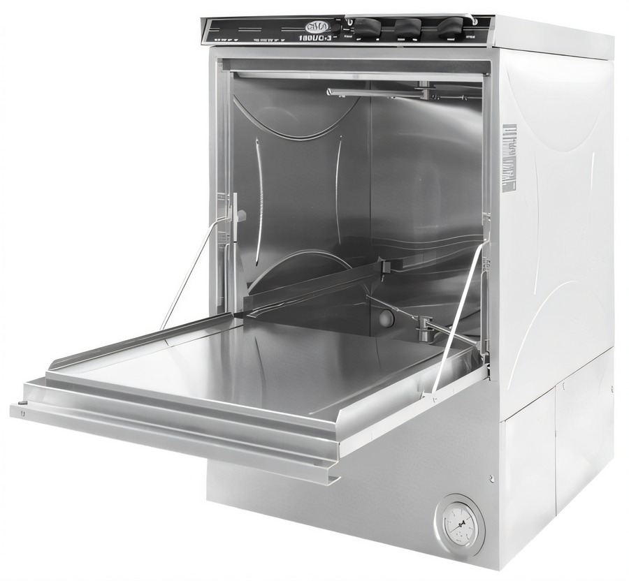 Product image #1 for CMA Dishmachines 180UC High-Temperature Sanitizing Undercounter Dishwasher with Booster Heater and Detergent/Rinse Pumps