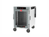 Thumbnail image #1 for Metro HotBlox™ Wide 8-Pan Half-Height Mobile Pass-Thru Insulated Holding Cabinet, Digital Touchscreen, Clear Front Door / Solid Rear Door, 120V
