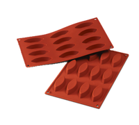 Silikomart Silconflex Little Boat Silicone Mold — 12-Cavity, 0.59 in H x 1.18 in Dia, 7 in x 11.75 in Overall