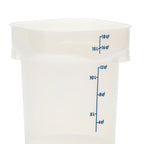 Thumbnail image #1 for Cambro CamRound® 18RFSPROPP190 18 qt Round Polypropylene Food Storage Container with Handles and Blue Graduations Case of 6