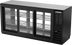 Thumbnail image #1 for Beverage-Air 72-Inch Three-Section Pass-Thru Back Bar Refrigerator with Six Sliding Glass Doors