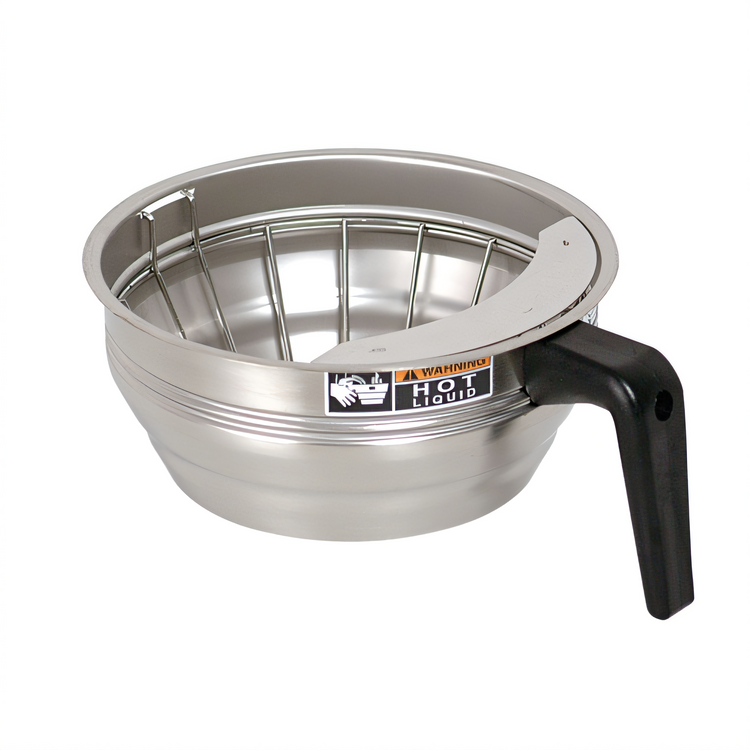 Product image #1 for BUNN Coffee Maker Funnel Assembly, Stainless Steel with Black Handle, 7.62-Inch Wide