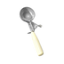 Thumbnail image #1 for Crestware #10 Thumb Press Stainless Steel Disher with Ivory Handle, 2 to 3 oz