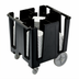Thumbnail image #2 for Cambro Versa 5-Column Non-Adjustable Black Dish Caddy for 9-1/2 Inch Round or 8 Inch Square Plates