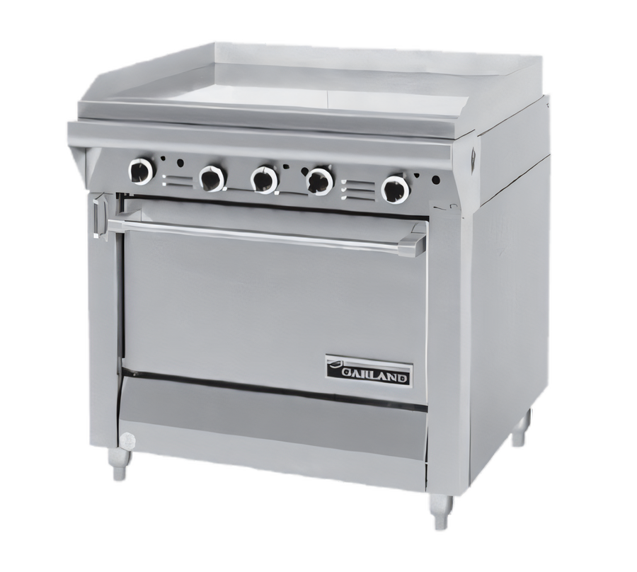 Product image #1 for Garland Master Series 34-Inch Heavy Duty Gas Plancha Range with Standard Oven