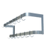 Thumbnail image #1 for 96 Inch Wide Wall-Mounted Double Bar Stainless Steel Commercial Pot Rack with 18 Double Hooks
