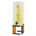 Thumbnail image #1 for Cal-Mil Sierra 3 Gallon Square Infusion Beverage Dispenser with Chamber and Drip Tray, Rustic Pine, Bronze Finish