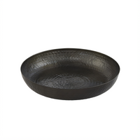 American Metalcraft Black Hammered Aluminum Single-Wall Seafood Tray, 14-Inch Round, 128 oz.