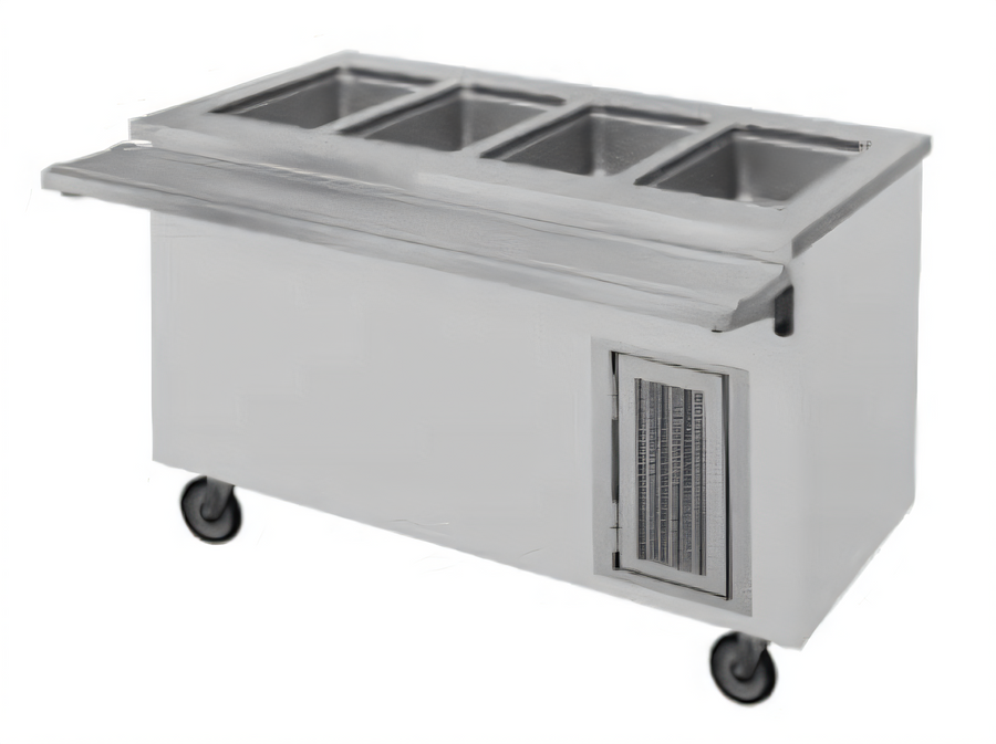 Product image #1 for Randell 60-Inch Electric Mobile Hot Food Table with 4 Wells and Heated Storage Base