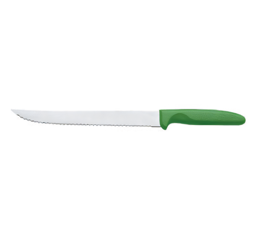 Product image #1 for Mundial 8-Inch Serrated Utility Slicer Knife with Green Antimicrobial Polypropylene Handle