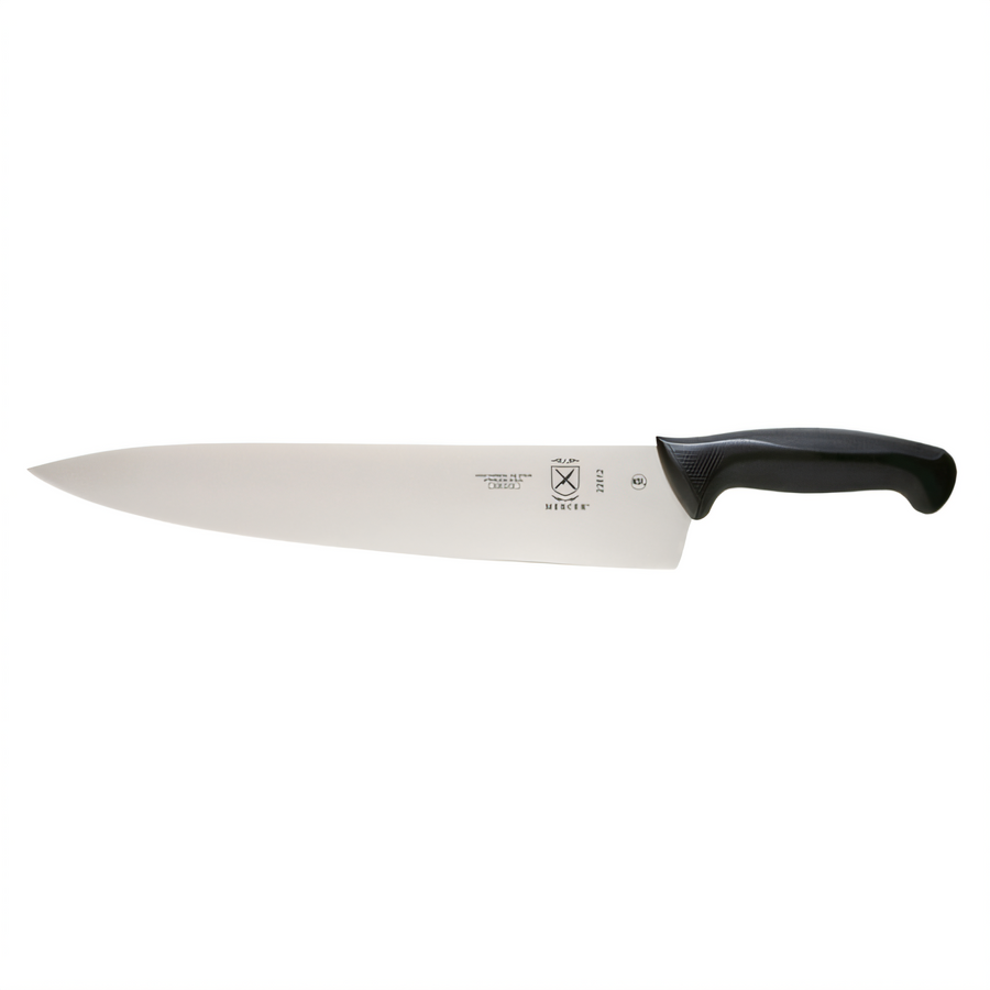 Product image #1 for Millennia® 12" Chef's Knife — 12-Inch Stamped High-Carbon Japanese Steel Blade with Black Santoprene®/Polypropylene Non-Slip Handle, NSF