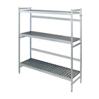 Thumbnail image #1 for Fermod 3R52B71 3-Shelf Aluminum Keg Rack, 6-Keg Capacity, 52"W x 18"D x 71"H