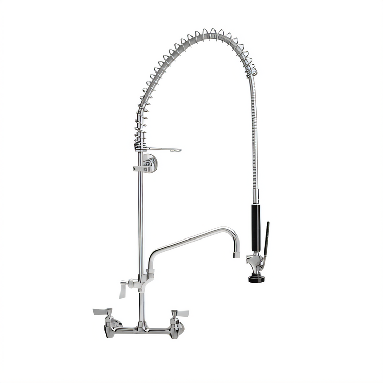Product image #1 for Fisher Pre-Rinse Spring Style Wall Mount Add-On Faucet with 6-Inch Swing Spout
