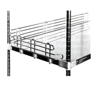 Metro Super Erecta 30-Inch Chrome Shelf Ledge for Solid Shelving
