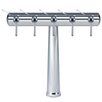 Thumbnail image #1 for Micro Matic USA Havana HAVANA5-C-W Countertop Air-Cooled Wine Font with 5 Side-Pull Faucets, Chrome, 304 Stainless Steel