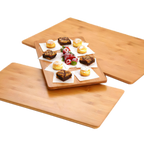 Thumbnail image #1 for American Metalcraft BAM148 14-1/2" x 8-1/4" Rectangular Flat Bamboo Platter, Hand Wash Only Case of 6