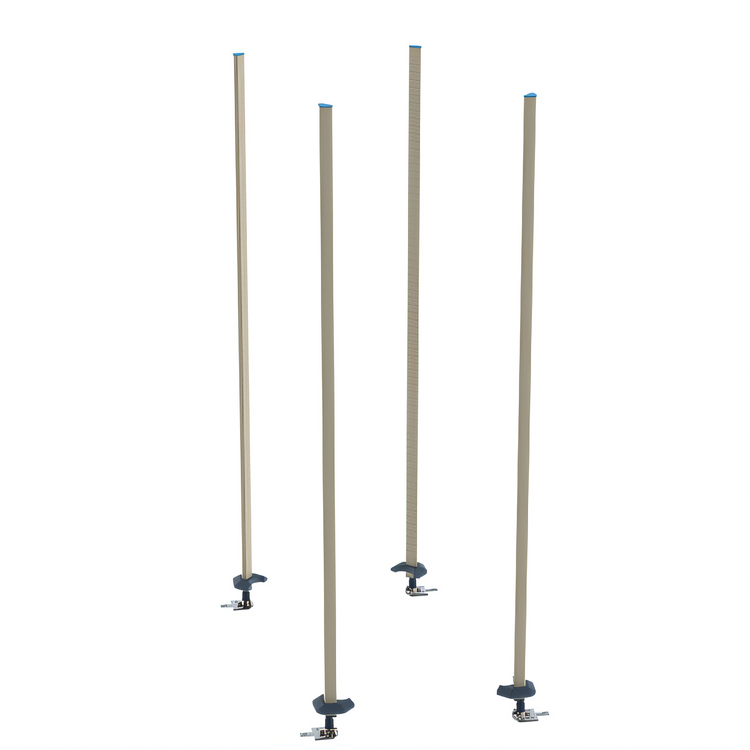 Product image #1 for MetroMax Q Stationary Intermediate Unit Kit for Floor Track Shelving