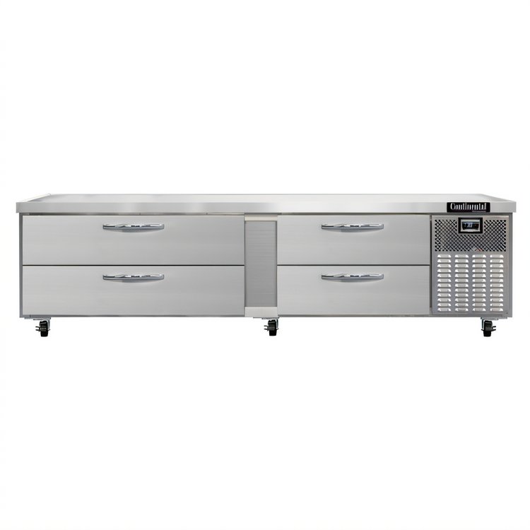 Product image #1 for Continental Refrigerator D96GN Two-Section Refrigerated Griddle Stand with Four Drawers