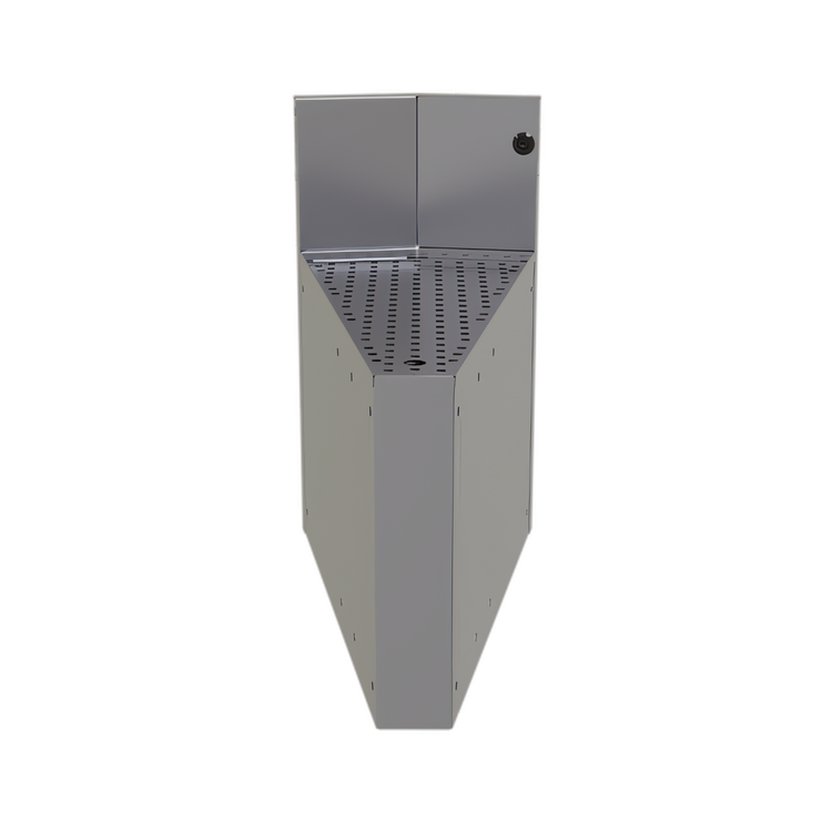 Product image #1 for Glastender CIWB-20 Underbar Inside Wedge Corner Drainboard with Backsplash, 20° Angle, 24-Inch Deep, Stainless Steel, No Legs