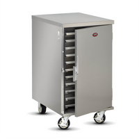 Insulated Non-Heated Enclosed Transport Cabinet, Intermediate Height, Single Door, 11-Slide Capacity