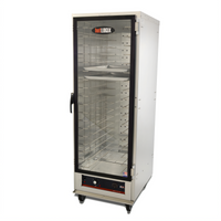 hotLOGIX HL1-14 3/4-Height Non-Insulated Heated Holding Cabinet with Glass Door, 14 Full-Size Sheet Pan Capacity