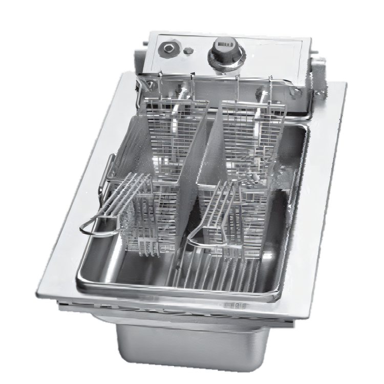 Product image #1 for Wells Drop-In Electric Single-Pot Fryer with Thermostatic Controls, 15 lb Capacity