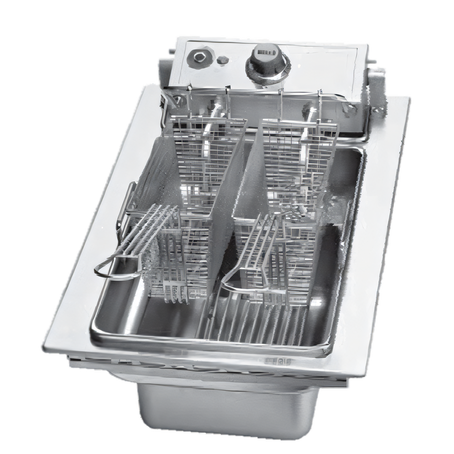 Product image #1 for Wells Drop-In Electric Single-Pot Fryer with Thermostatic Controls, 15 lb Capacity