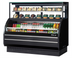 Thumbnail image #1 for Turbo Air Open Display Merchandiser Combination Case with Refrigerated Top Shelf, 62-5/8 Inch Wide, Self-Contained, R-290, Black