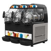 Vollrath VCBA168-37 Three-Bowl Frozen Beverage and Granita Countertop Dispenser, 1.58-Gallon Bowls, 120V