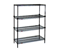 Add-A-Shelf Commercial Wire Shelving Starter Unit, 4-Tier, 36 x 21 x 74 Inches, Chrome Finish