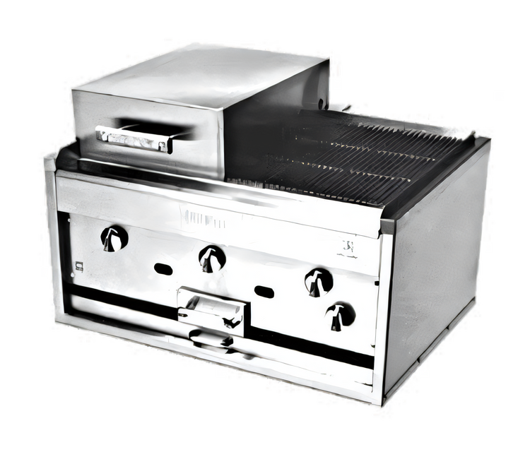 Product image #1 for Titan KC-36-RAD 36" Countertop Gas Chitwood Smoke Broiler