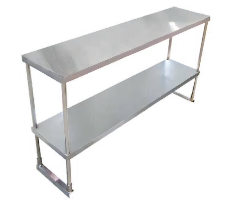 Product image #1 for Omcan USA 72-Inch Double Deck Stainless Steel Overshelf