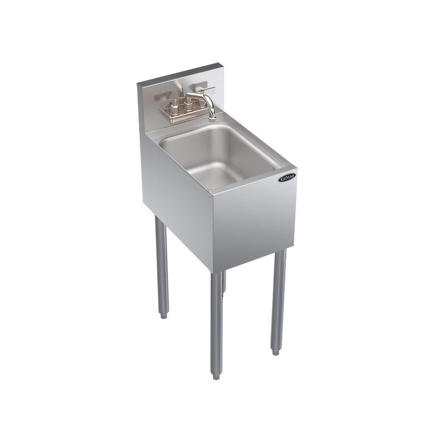 Product image #1 for Krowne Royal Series Freestanding One-Compartment Underbar Hand Sink, 12 x 19 x 36-1/2 Inches