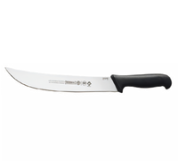 Mundial Pro Series 10-Inch Cimeter Butcher Knife with High Carbon No-Stain Blade and Black Polypropylene Handle
