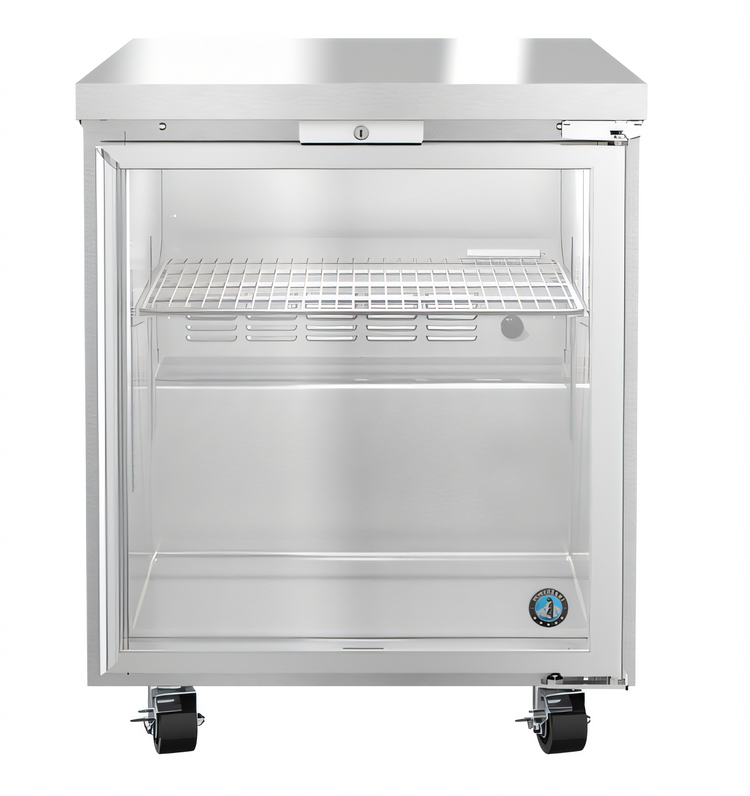 Product image #1 for Hoshizaki Steelheart 27-Inch Low Profile Single-Section Undercounter Freezer with One Glass Door