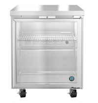 Hoshizaki Steelheart 27-Inch Low Profile Single-Section Undercounter Freezer with One Glass Door