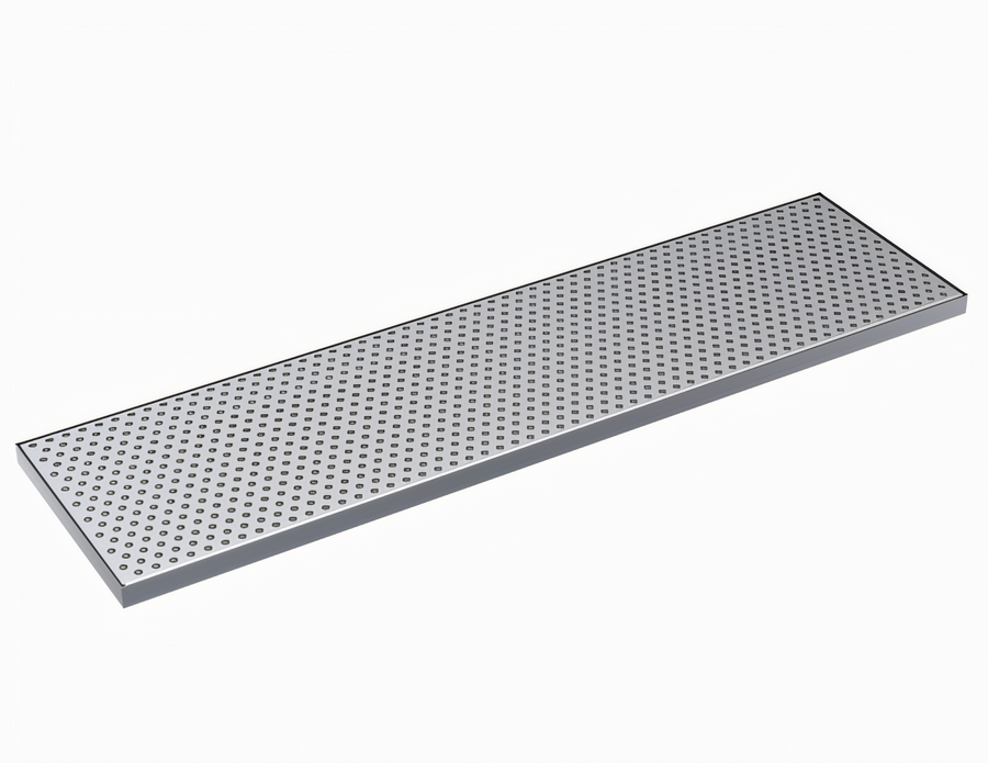 Product image #1 for Krowne 30-Inch x 8-Inch Brushed Stainless Steel Drip Tray