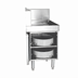 Thumbnail image #1 for Glastender Stainless Steel Glass Rack Holder with Shelf for GT-18+1L, GT-18+1R, and GT-18+2 Glasswashers
