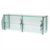 Thumbnail image #2 for Advance Tabco Sleek Shield Single-Sided Multi-Use Food Shield with Glass Top Shelf, 132 Inch