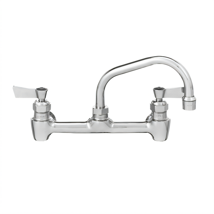Product image #1 for Fisher 8-Inch Center Backsplash Faucet with 14-Inch Swing Spout and Lever Handles