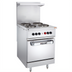Thumbnail image #1 for Vulcan 24-Inch Electric Restaurant Range with (4) French Hotplates and Standard Oven, 480V