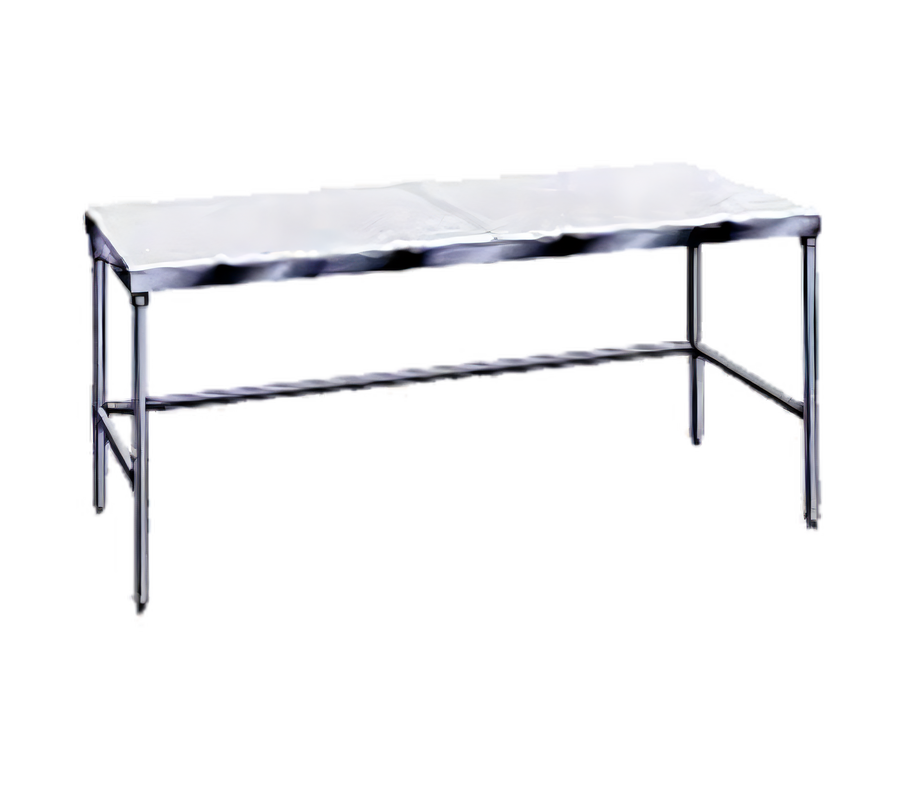 Product image #1 for Advance Tabco Poly-Vance 84 Inch x 24 Inch Poly-Top Work Table with Stainless Steel Base