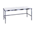 Thumbnail image #1 for Advance Tabco Poly-Vance 84 Inch x 24 Inch Poly-Top Work Table with Stainless Steel Base