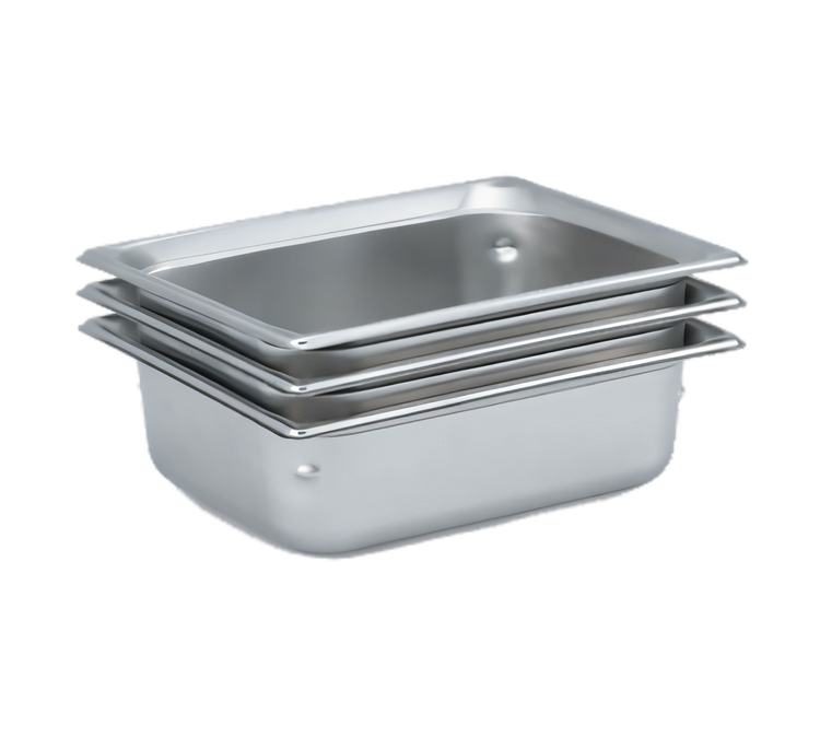 Product image #1 for Vollrath Super Pan 3 1/2 GN Solid Hotel Pan, 4 Inch Deep, 6.6 Qt, 300 Series Stainless Steel