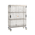 Thumbnail image #1 for Metro SlideSecure Mobile Stainless Steel Security Cage with Sliding Doors and 2 Intermediate Shelves, 65 x 28-1/2 x 62 Inches