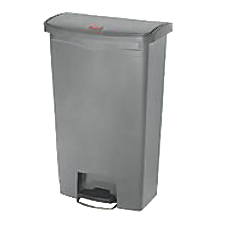 Product image #1 for Rubbermaid Commercial Slim Jim 18 Gallon Gray Resin Step-On Container