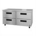 Thumbnail image #1 for Hoshizaki Steelheart 60-Inch Two-Section Undercounter Refrigerator with 4 Drawers